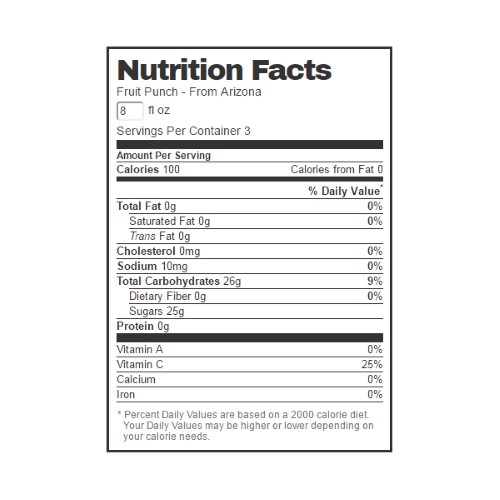 [613008722050] Arizona Fruit Punch