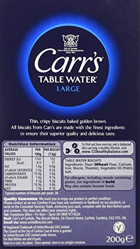 Carr's Table Water L