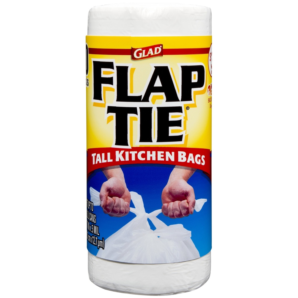 Glad Flap Tie 13 Gal