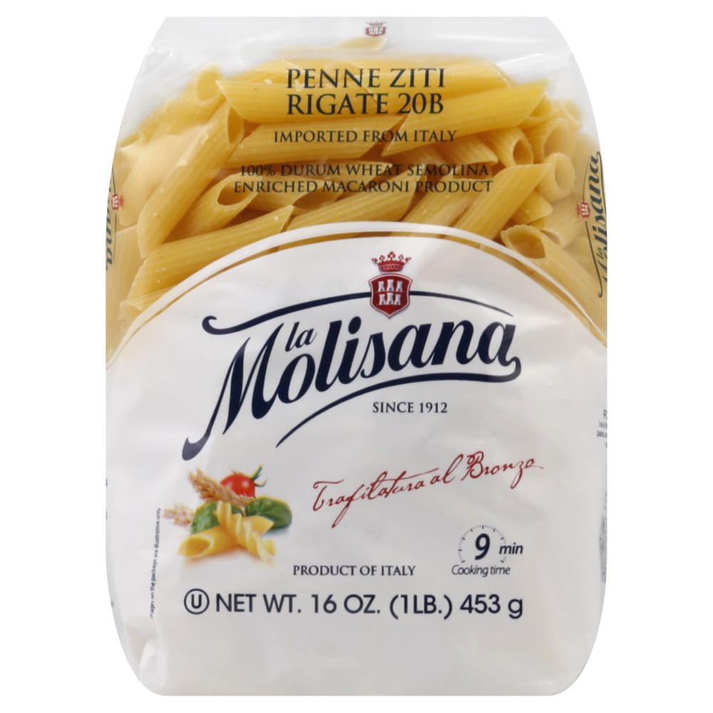 [037212005028] La Molisana Pasta Noodles (Pene Ziti Rigate)
