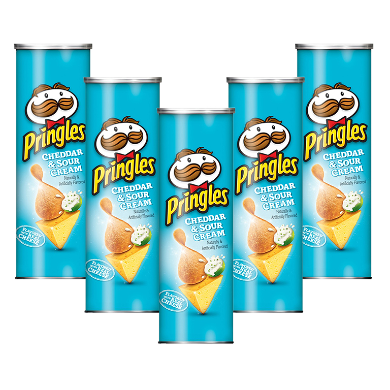 Pringles - Cheddar & Sour Cream Potato Crisps 5.5oz